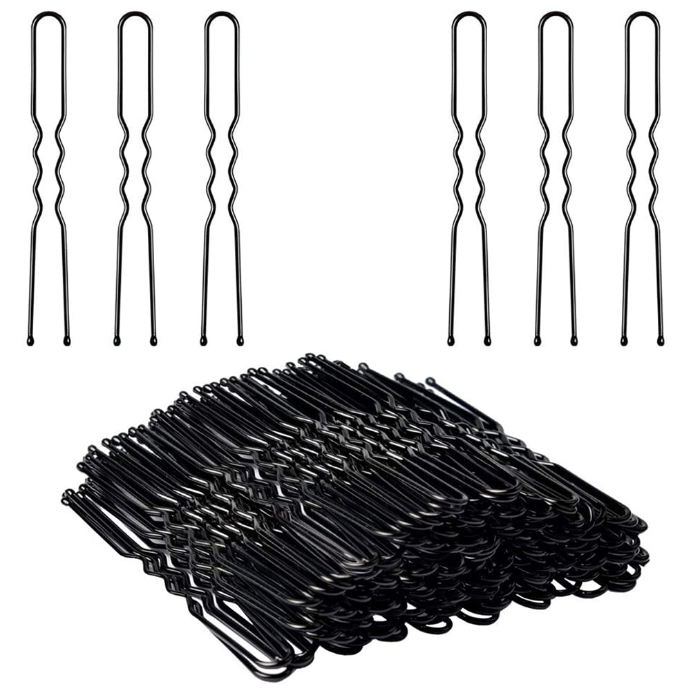 Dargar's Curved U Shape Bun Juda Bobby Hairpin, Clips Barrette Styling Tools Accessories for Girls & Women Hair Pin (Size Small 4.5cm). 50 pcs