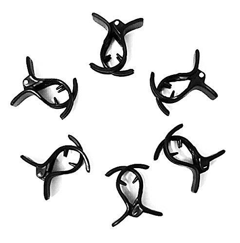 Dargar's Black Butterfly Hair Clips claw clips hair clutchers for women and girls, Pack of 6