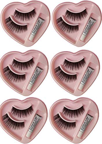 Dargar's Hot Stylish Eyelashes Black Cat Eyes Best Waterproof Beauty Natural Eyelash Extension Medium Size Cosmetic Artificial Eye Lashes (6 Pair)