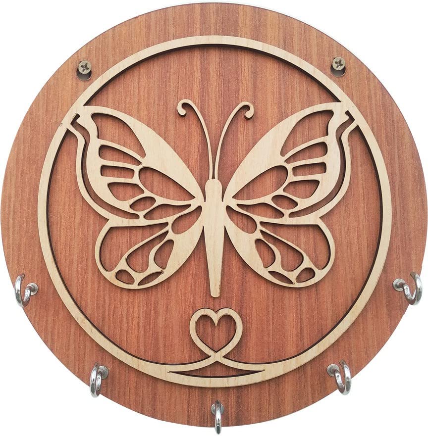 Butter Fly Key Holder/Key Chain Hanging Board/Wall Hanging Key Holder Design No of Hooks 5