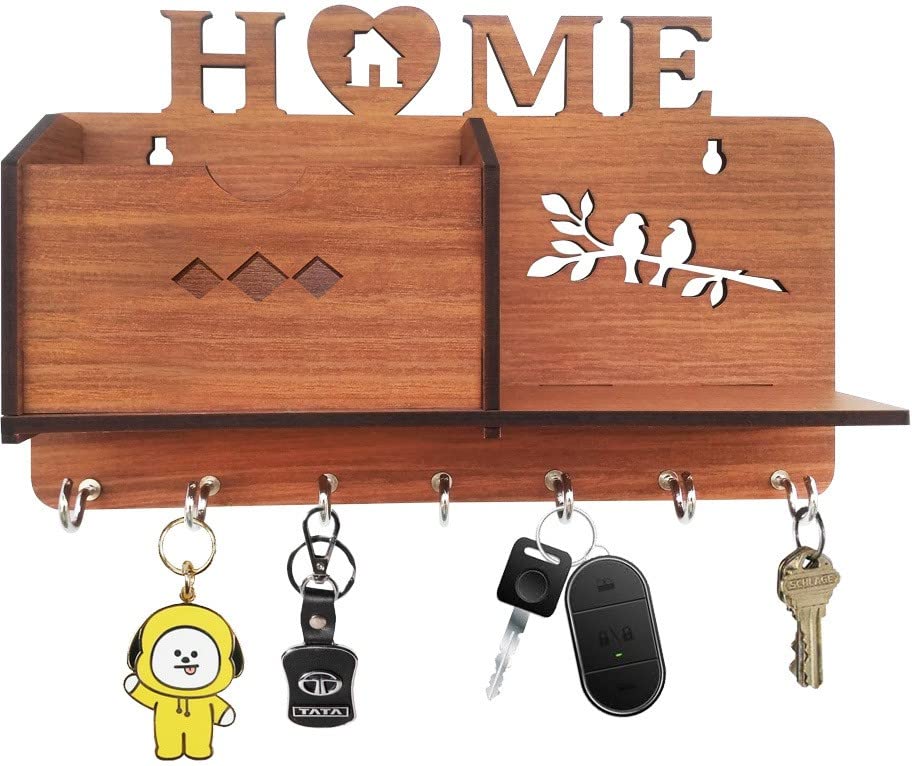 Home Key Holder/Key Chain Hanging Board/Wall Hanging Key Holder Design No of Hooks 7