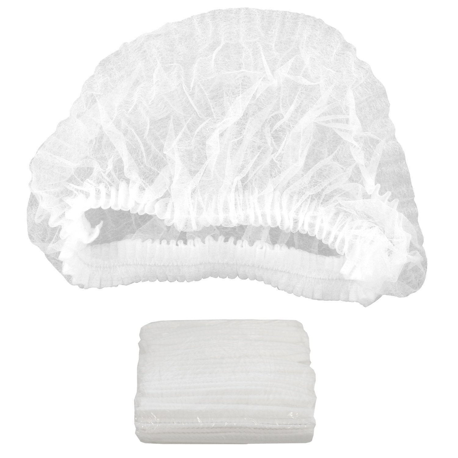 Dargar's Disposable Bouffant Caps for Surgical, Restaurants & Home Use, 50 Pieces, (White)