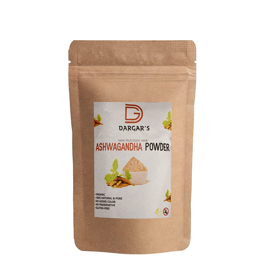 Dargar's Ashwagandha Root Powder - Ayurvedic Herbal Supplement pack of 100gm1