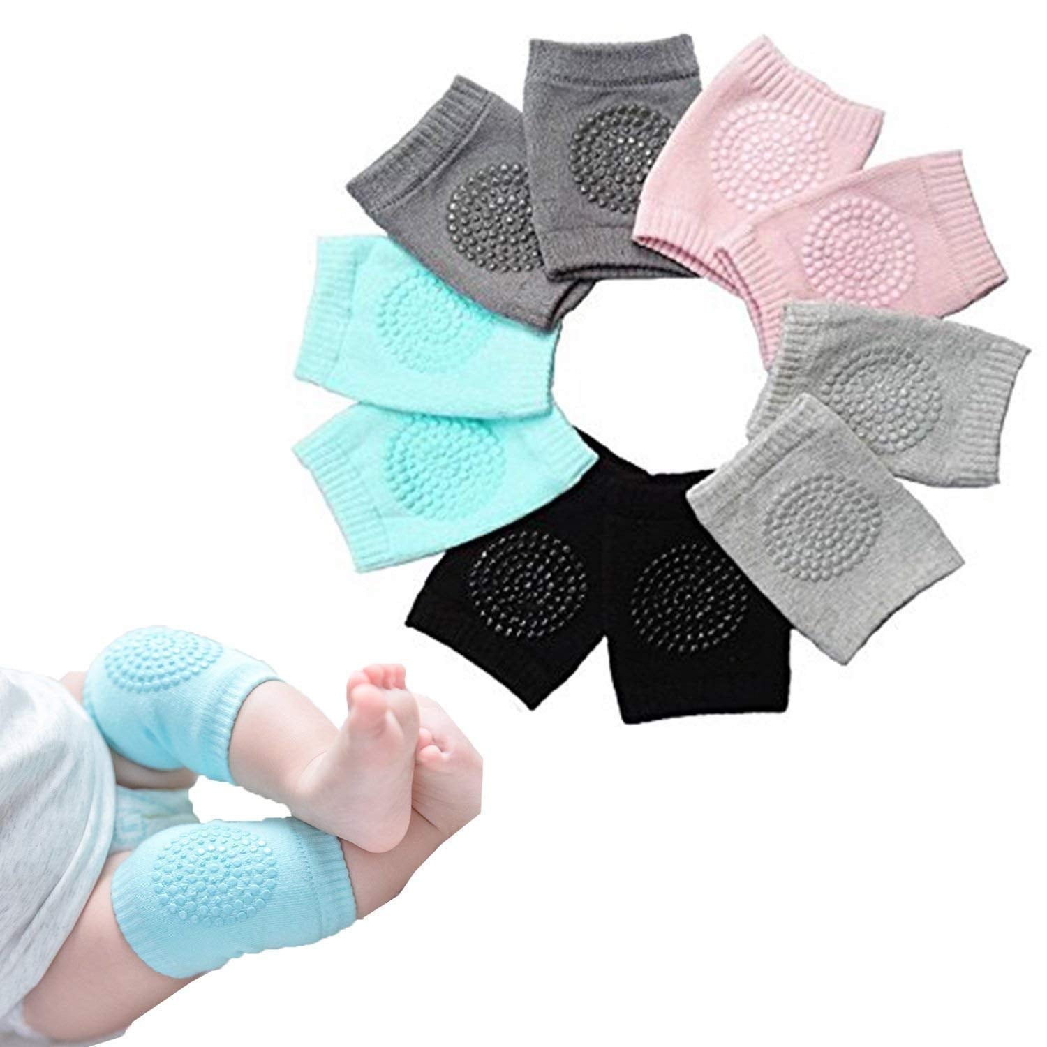 Dargar's baby Knee Pads,Toddler Wool Knit Leg Warmer,Kids Knee Pads (Knee Guard) 3 Pair