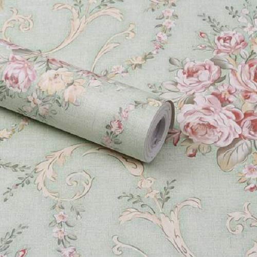 Dargar's PVC Self-Adhesive WallPaper, Peony Roses, 45 x 500 cm (Pack of 1)