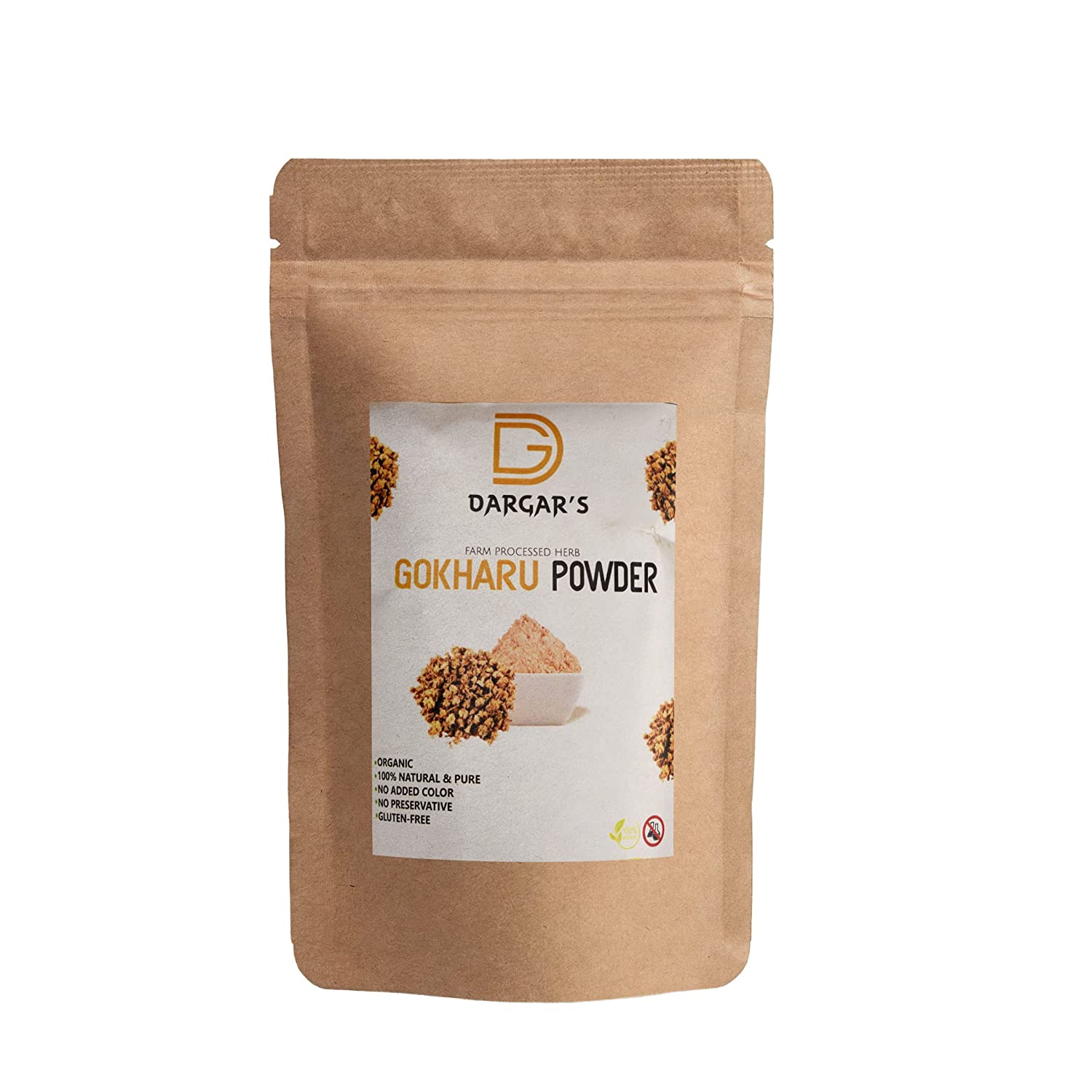 Dargar's Gokhru Powder/Tribulus Terrestris Powder/Gokhru Powder for Promotes Overall Health, 200gm