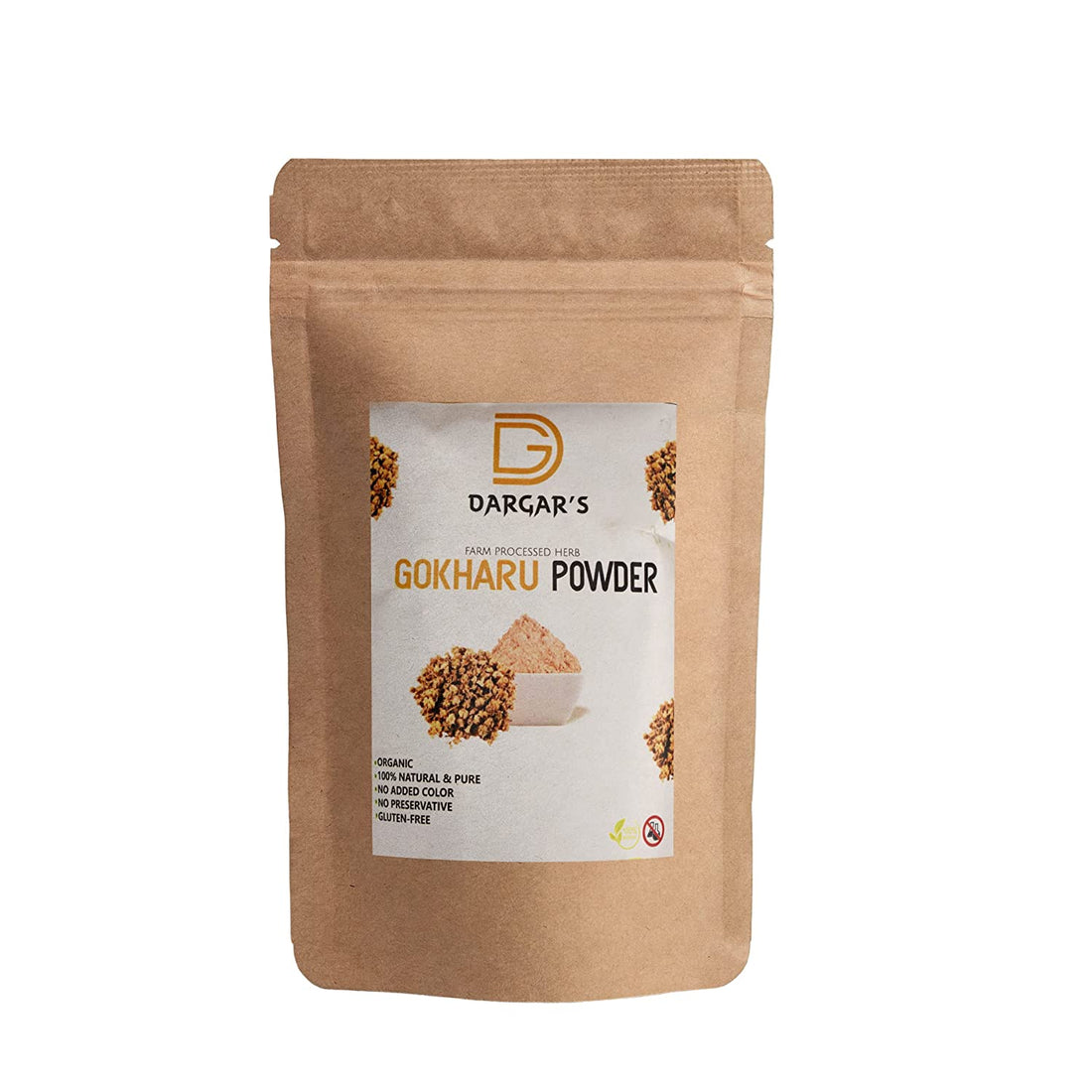 Dargar's Gokhru Powder/Tribulus Terrestris Powder/Gokhru Powder for Promotes Overall Health, 100gm