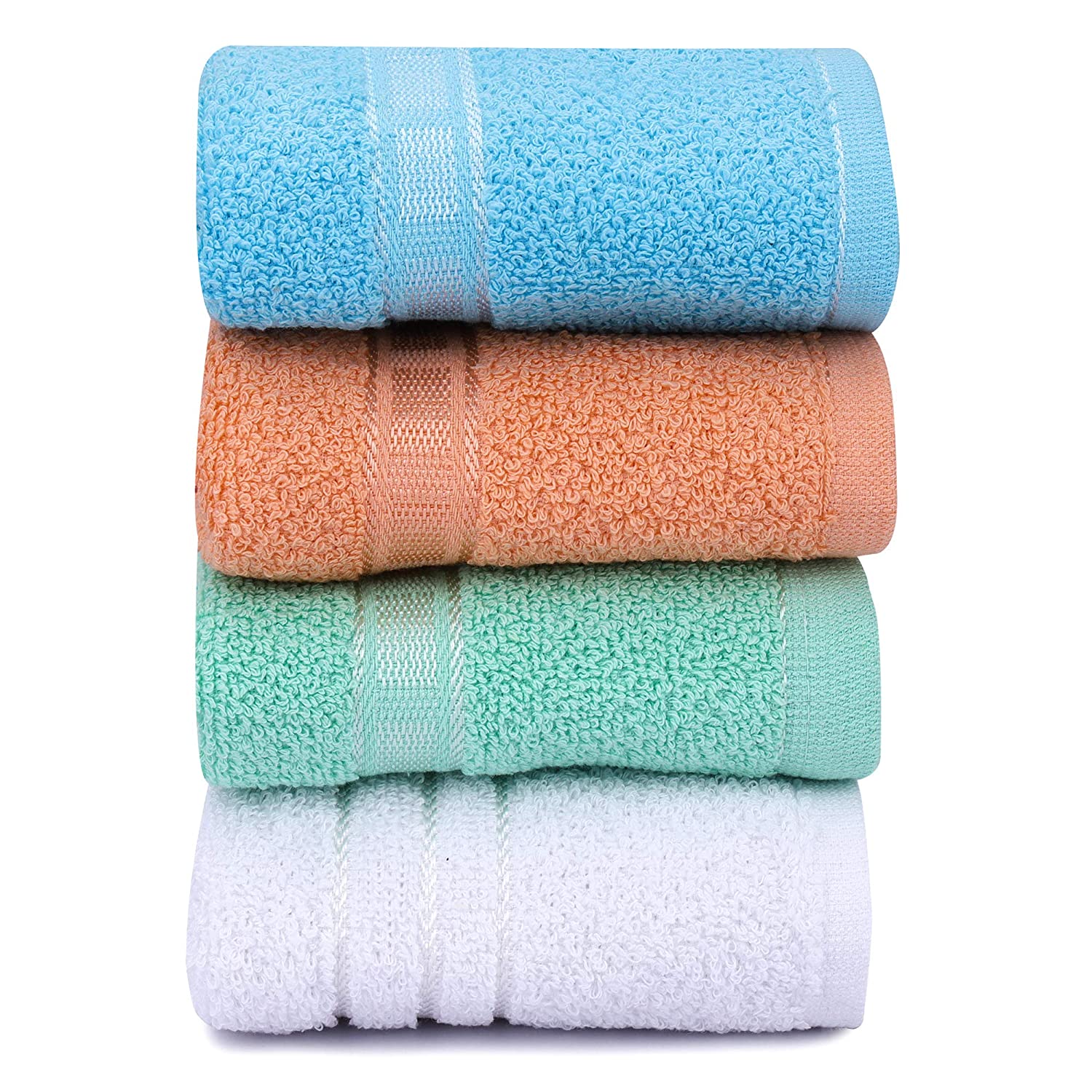 Dargar's Cotton 370 GSM Bath, Beach, Face, Hair, Hand, Sport Towel Set  (Pack of 4)