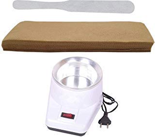 Dargar's Oil and Wax Heater (White) Combo with wax strip and wax knife