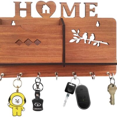 Home Key Holder/Key Chain Hanging Board/Wall Hanging Key Holder Design No of Hooks 7