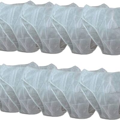 Dargar’s Women’s Tissue Use and Throw Disposable Panty (White, Free Size)-Pack of 10