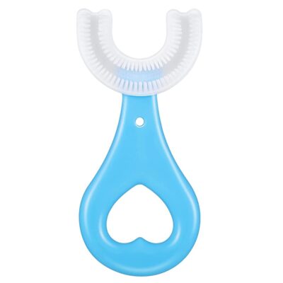 Dargar’s U Shaped Toothbrush for Kids Manual Toothbrush Silicone Extra Soft Toothbrush (Pack of 2)
