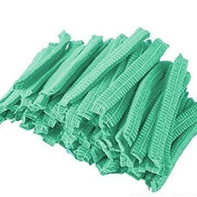 Dargar’s Disposable Bouffant Caps for Surgical, Restaurants & Home Use, 100 Pieces, (Green)