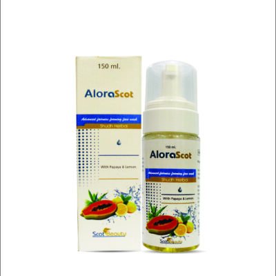 ScotBeauty Healthcare AloraScot Advanced Fairness Foaming Facewash With Papaya and Lemon Face Wash  (150 ml)