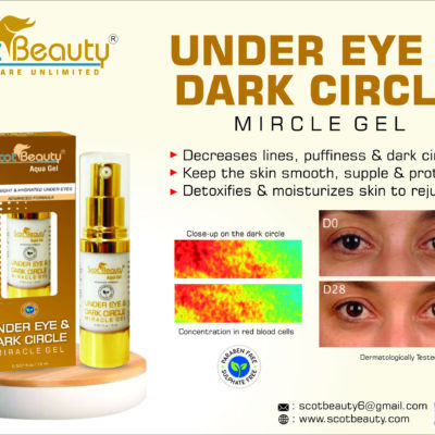 ScotBeauty Healthcare Under Eye & Dark Circle Miracle Gel For Bight & Hydrated Under Eye  (15 ml)